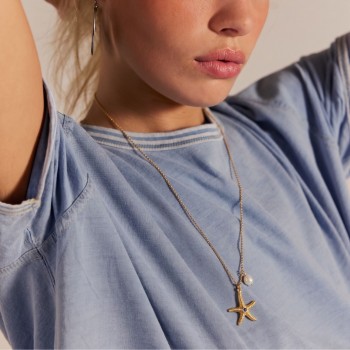 Stainless Steel Jewelry: Μακρύ Κολιέ Αστερίας Stainless Steel Jewelry: Μακρύ Κολιέ Αστερίας