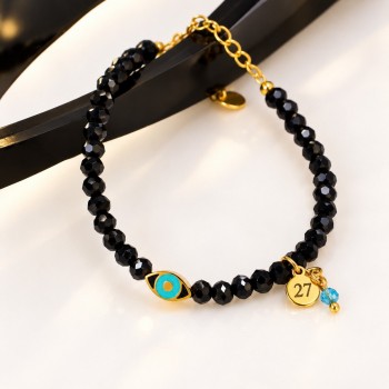 Stainless Steel Jewelry: Βραχιόλι - Γούρι Μάτι