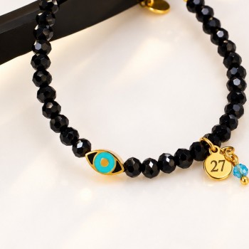 Stainless Steel Jewelry: Βραχιόλι - Γούρι Μάτι