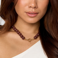 Χειροποίητο Κολιέ Ανοξείδωτο Ατσάλι με Ακρυλικές Πέτρες Xειροποίητo κολιέ από επιχρυσωμένο ανοξείδωτο ατσάλι και ακρυλικές πέτρες
