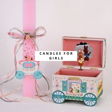 Easter candles for girls