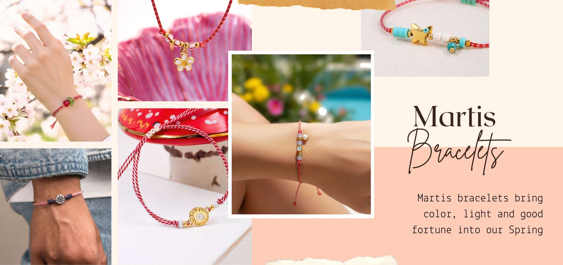 Χειροποίητα βραχιόλια μαρτάκια χονδρική - Νέα Συλλογή
